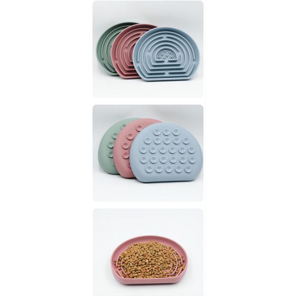Customized Logo Acceptable Silicone Dog Licking Mat for Slow Feeding and Digestion 2024
