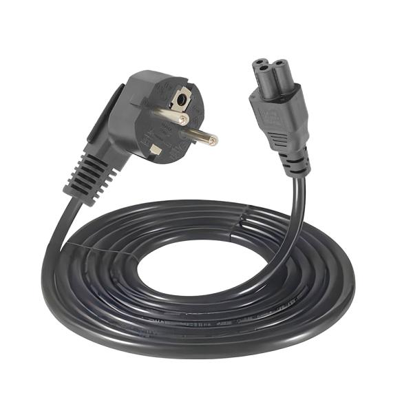 Customized Jacket EU Power Cord for Superior Performance and Durability HENG-WELL European CEE Plug Household Appliance 16A 250V EU Plug IEC C13 C7 Power Cord WHITE IN STOCK