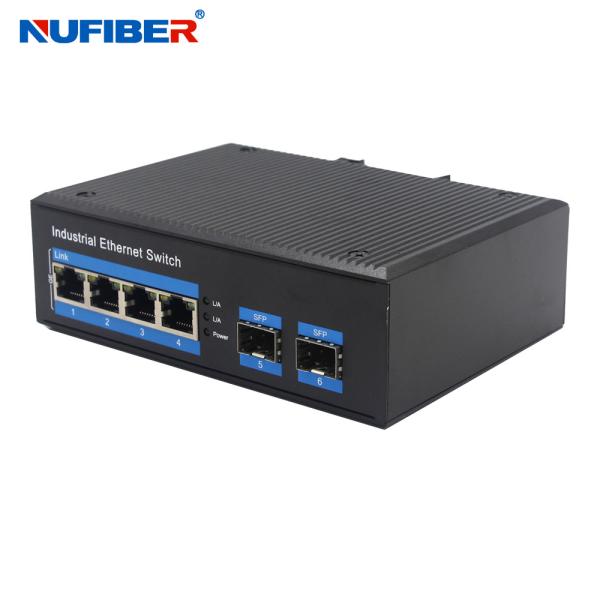 Lightning Protection Unmanaged Industrial Switch 1000M Din Rail Ethernet Switch