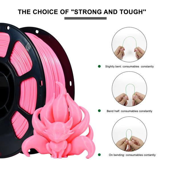 iboss High Toughness PLA+ 3D Printer Filament 1.75mm Mark Pink