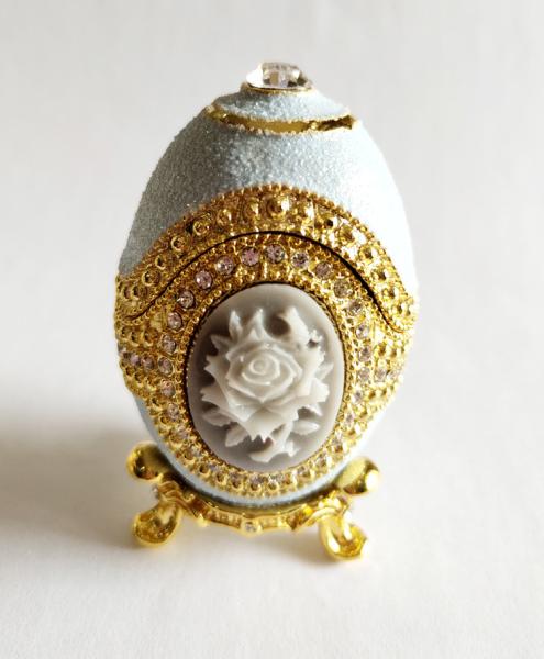 European Easter Egg Jewelry Box Jewel Storage Organizer Event Home Decor Easter Egg Jewelry Box Enamel Trinket box