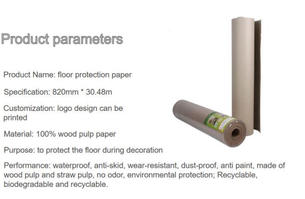 Home Edit Cardboard Roll Paper To Cover Floors Temporary Board Floor Reusable