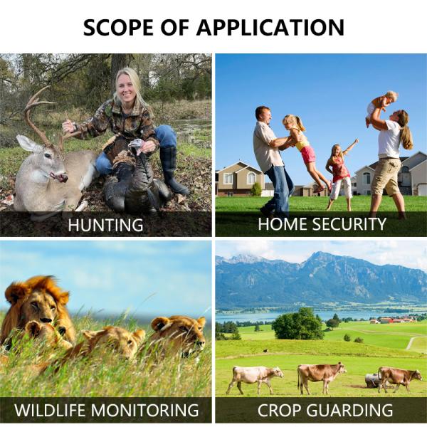 30MP Deer Trail Camera Megapixel Sensors Waterproof IP65 With SDHC Card