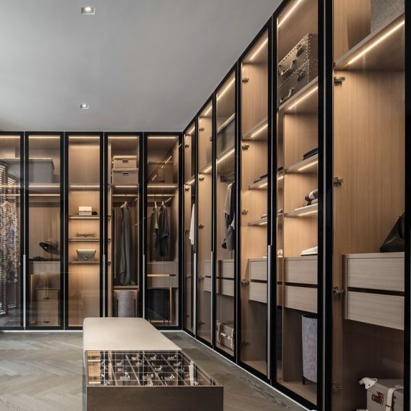 Массивный сосновый деревянный U-образный гардеробный организатор