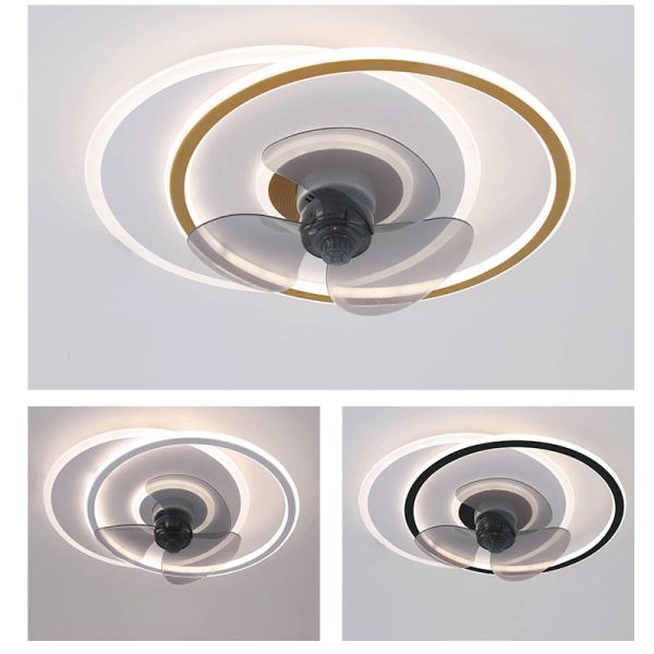 Multi-Functional LED Ceiling Fan Light for Bedroom Dining Room and Study Flicker-Free