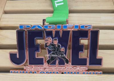 Olympic Awards MMA Gold Enamel Medals , Iron Man Running Race Sport Medals