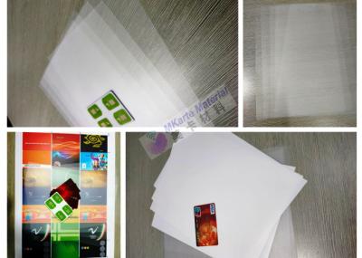 PETG revestiu a folha clara do plástico PET/PETG da folha de prova para o cartão de crédito