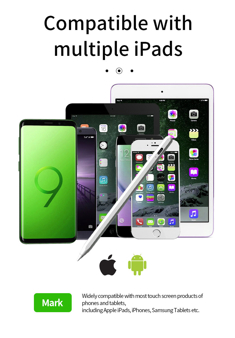 Планшет IPad Pro всеобщий писать ручку грифеля с пластиковой подсказкой