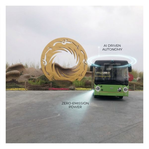 LHD 6.6m Pure Electric Bus E-Bus With Floor Cover Flash Charging
