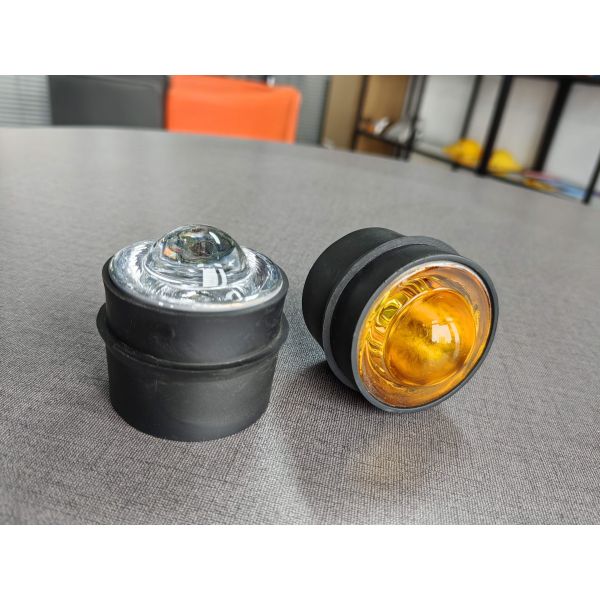 50mm Reflective Road Stud Cat Eye Marker with Durable Rubber Cover for Long Lasting Traffic Safety Applications