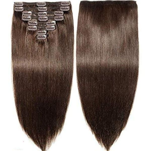 Experience the Advantage of Straight Human Hair Clip In Extensions Soft and Shiny