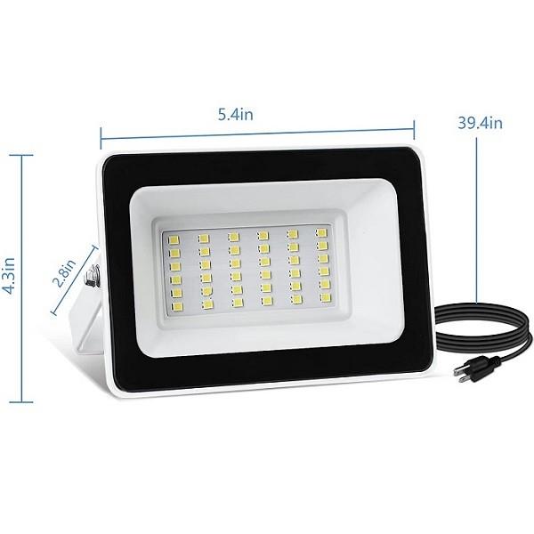 Aluminum Waterproof LED Flood Light Ip65 3000 Lumens 6500k Outdoor