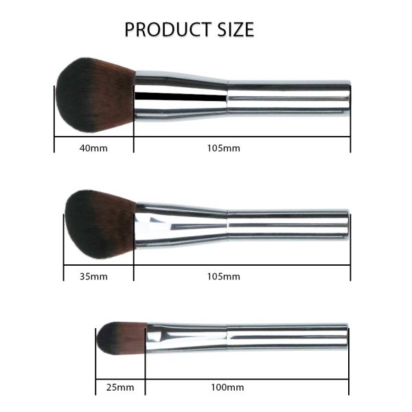 8 частей волос косметической стороны набора макияжа мягких синтетических