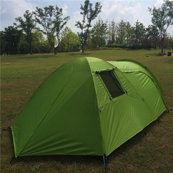 Hot Selling Double Layers 4-5 Person Family Camping Tent Party Tent Promotion Tent(HT6028)