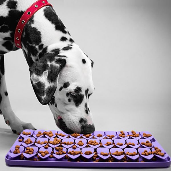 Food Grade Silicone Slow Feeder Mat Solid Pattern for Dogs and Cats Sniffing Lick Pad