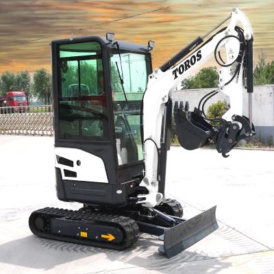 11.8KW 2600rpm 1,8 Ton Mini Excavator Pequena máquina de escavação para a agricultura