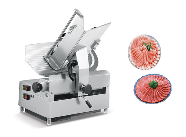 Semi Automatic Food Preparation Equipments , Electric Frozen Meat Slicer With Sharpener
