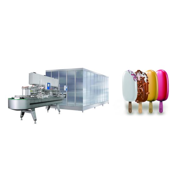 Food Beverage Stick Ice Cream Production Line Full Automatic 3000-15000 Pcs/Hr