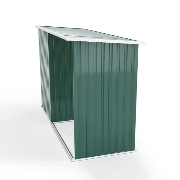 AJUNION Outdoor Firewood Log Storage Shed with Lockable Steel Protect Your Garden Tools