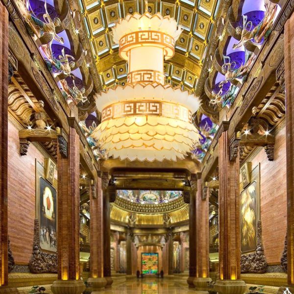 Customized European Religious Churches Luxurious Lotus Chandelier Muslim luxury Multi-Tiered Chandelier wholes