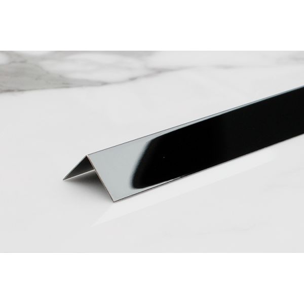 L Shaped Tile Edge Trim Color PVD Coated Rose Blonde Finish Stainless Steel