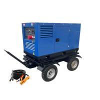 Estação de solda a diesel com motor de 40 cv, conjunto de geradores de corrente contínua 400 450 APMS 80% do ciclo de trabalho