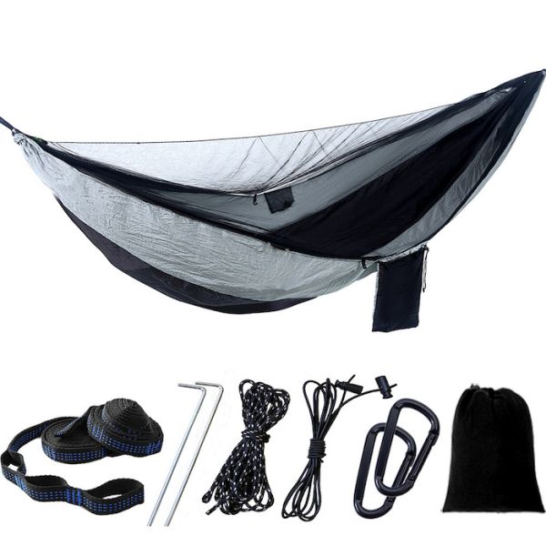 290*140CM Camouflage 210T Nylon Lightweight Camping Mosquito Net Hammock For Outdoor Relaxation