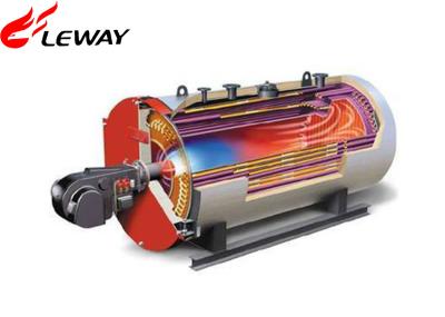 0.7MW Rated Oil Fired Hot Water Boiler , Oil Hot Water Heater Atmospheric Pressure