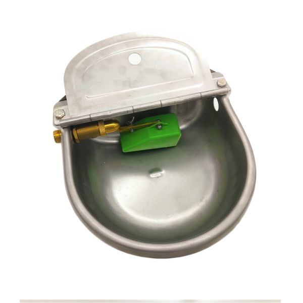 Adjustable Cattle Water Bowl Stainless Steel With Brass Float Valve 2L Capacity