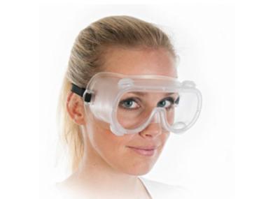 Anti Scratch Medical Safety Glasses / Laboratory Safety Goggles Transparent