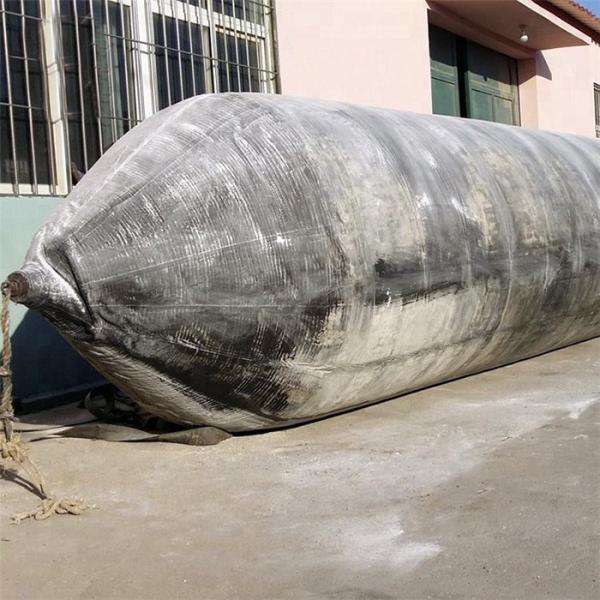 Portable Water Launch Bag , Natural Rubber Ship Launching Air Bags