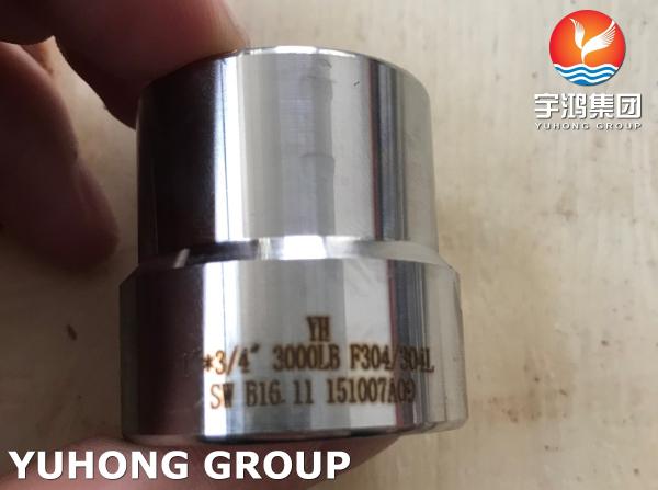 ASTM A182 F304 Insert, Socket Weld Fitting B16.11, In High-Pressure Piping Systems