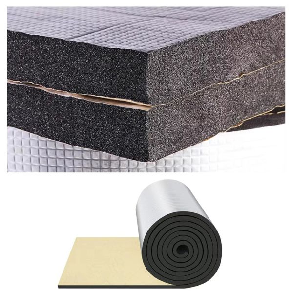 Aluminum Foil Coating NBR Rubber Self Adhesive Heat Insulation Pads For Automotive