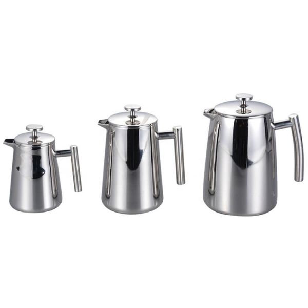 19cm Height Stainless Steel Insulated French Press 1500ml Double Wall Coffee Press