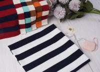 Natural And High Wrinkle-Resistant Color Fastness Anti-Wrinkle And Crisp Version Striped Knit Fabric For Polo Shirt