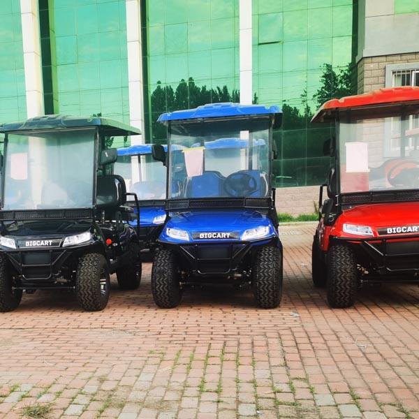 LED Iões de Lítio Azul Elétrico Golf Buggy Carro 4 lugares 48V 470kg