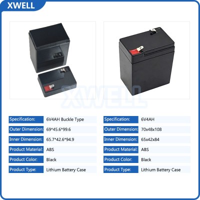 6V 4AH Waterproof ABS Battery Case | IP67 Sealed Plastic Battery Box