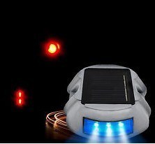 Flashing / Steady 3LED / 6LED Aluminum Solar Road Cat Eye Raised Marker Light with Glow in the Dark Cat Eye Warning Light for Enhanced Road Safety