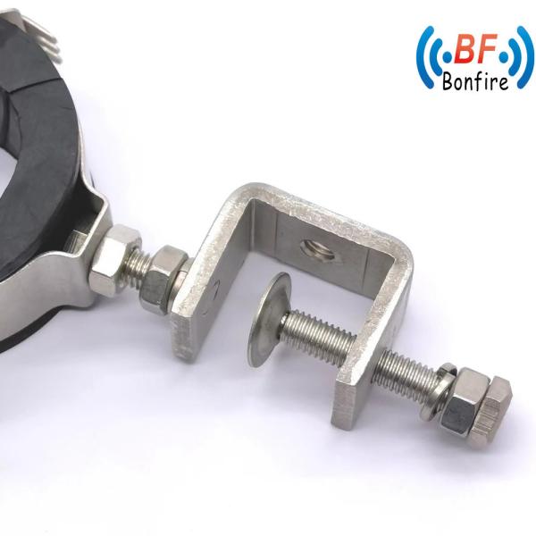 U-Shaped Wire and Cable Tube Clamp with Rubber Strip and Clamp Customizable Quantity