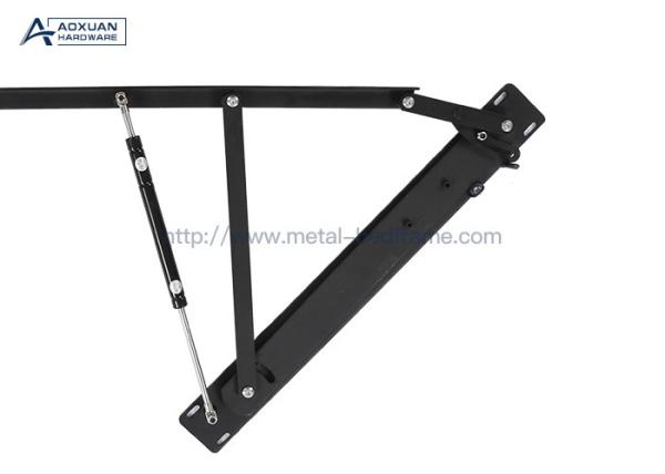 Black Heavy Duty Bed Lifting Mechanism , Gas Lift Storage Bed Mechanism