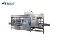 Enchimento de lavagem linear automático completo de 4 cabeças e máquina tampando