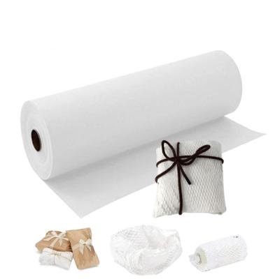 Custom Size Honeycomb Wrapping Paper Pure Wood Wrapping Paper Rolls White