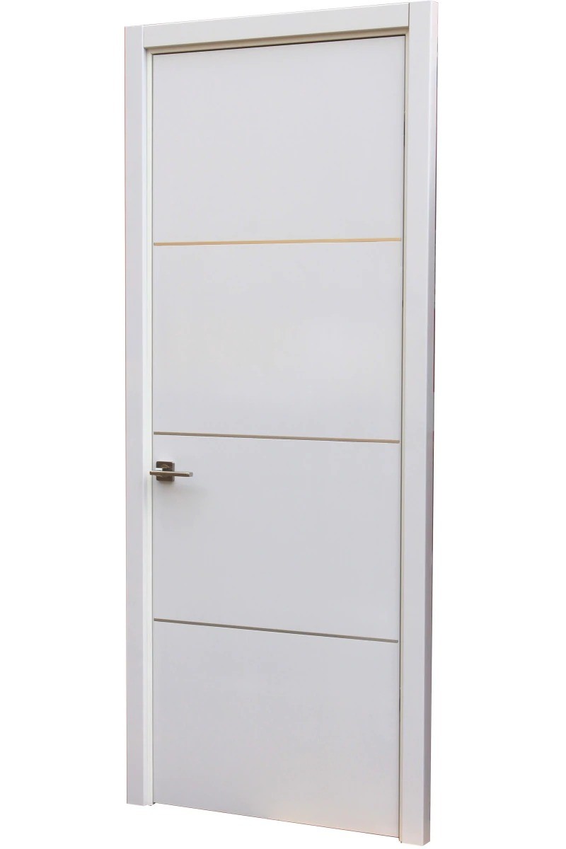 Chinese Top Hardware YALIG 2024 High End Custom Wood Doors for Modern White Interior Rooms