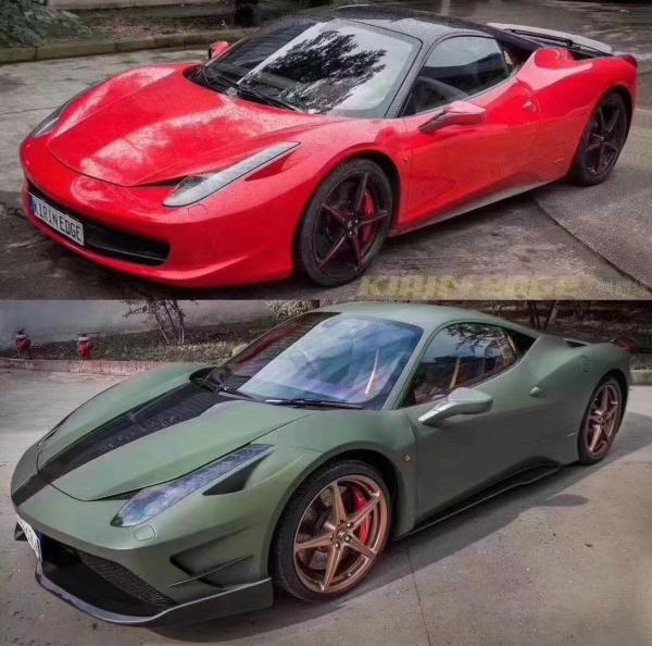 Pièces automobiles pour Ferrari 458 Body Kit 458 Misha style avant et arrière pare-chocs côte jupe capot Spoiler Body Kit