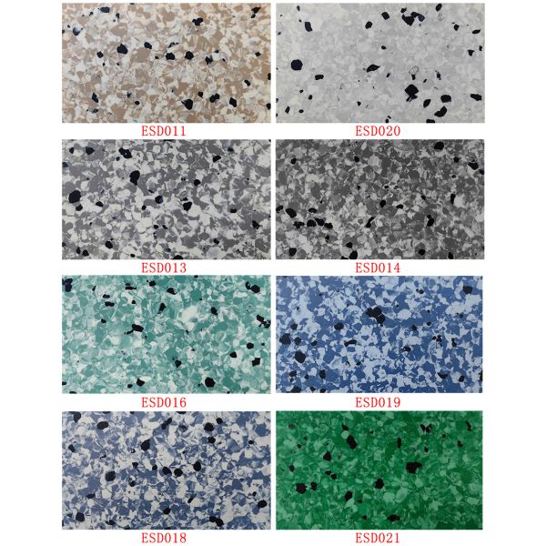 Коммерчески крен плиток пола PVC винила комнаты деятельности циновки ESD резиновый противостатический