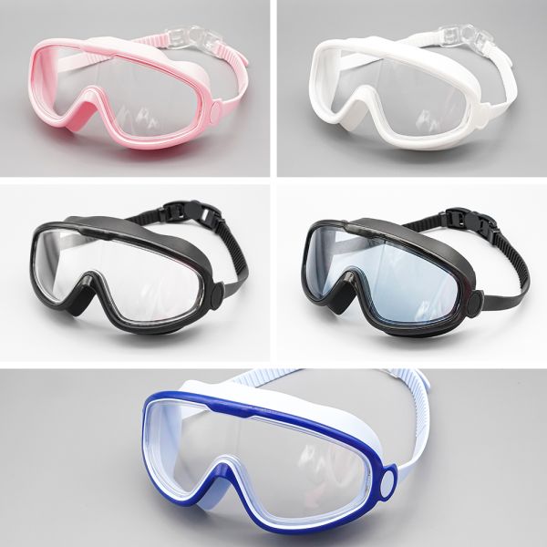 2024 Factory Direct Anti-Fog UV Protection Adult Swimming Goggles with Silicone Gasket and PC Lenses