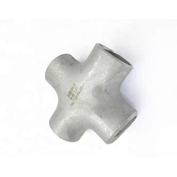 Stainless Steel SCH40S Butt Weld Pipe Fitting 4 Way Cross Connector 1