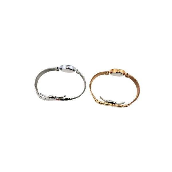 Waterproof Women Mesh Band Alloy Wristwatches With Harded Crystal Smaller design