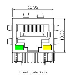 Основание-Т Рдж45 модульное Джек ЛПДЖ4025-9АБНЛ ЛМДЖТАБ881343М-Л 10/100 защищаемое с СИД