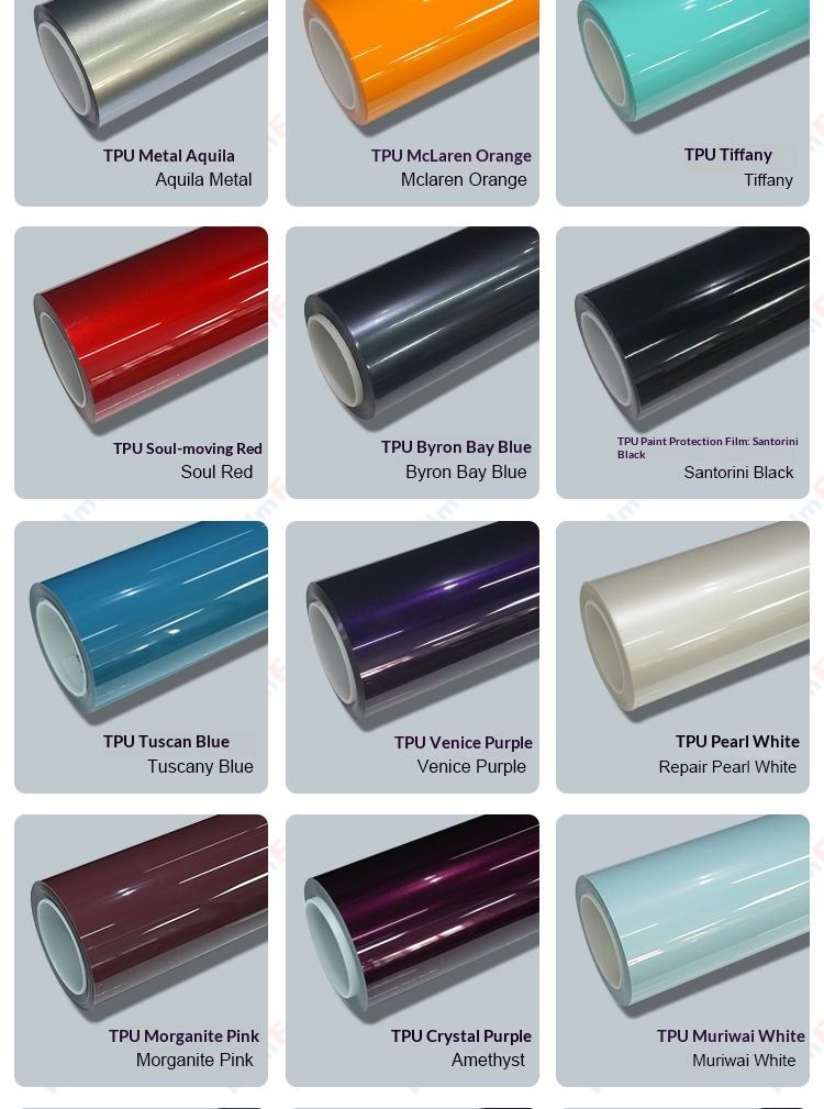Car PPF TPU color modification film, vehicle film, PPF film, PPF carbon fiber, PPF color-changing film (dry installation)
